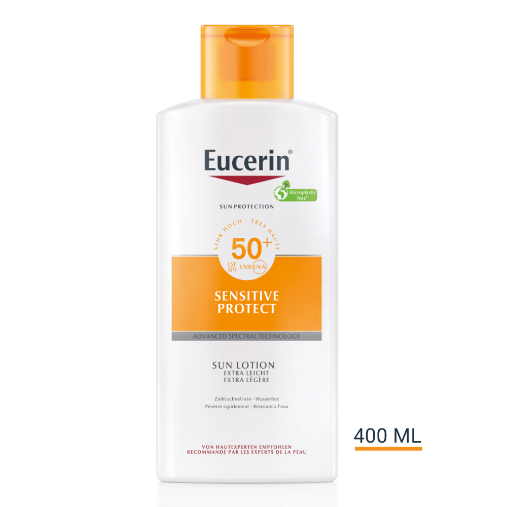 Crème solaire legère SUN Lotion SPF 50 Texture extra légère Eucerin
